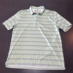 Jetty Bunker Golf Performance Polo Mens L Quality Stretch UV Protection Green
